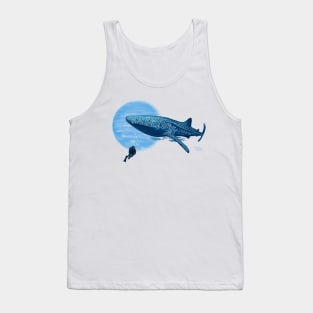 Deep sea diving - whale shark art Tank Top